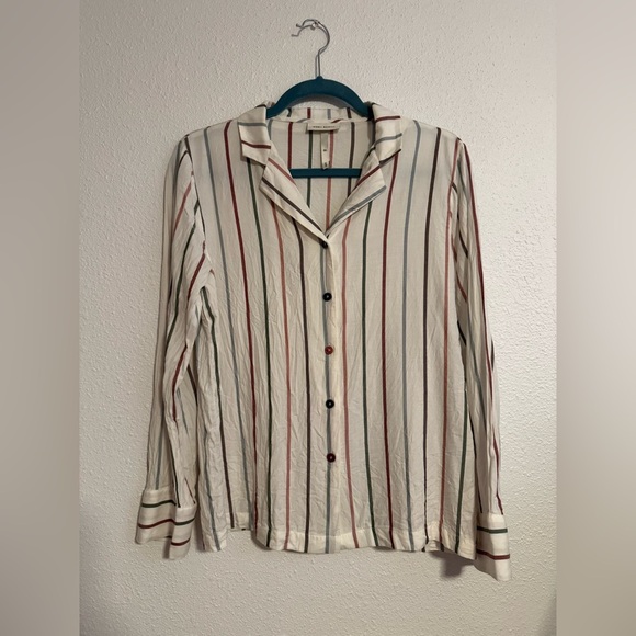 Cozy Earth Women's Soft Woven Long Sleeve Pajama Top - Picture 2 of 7